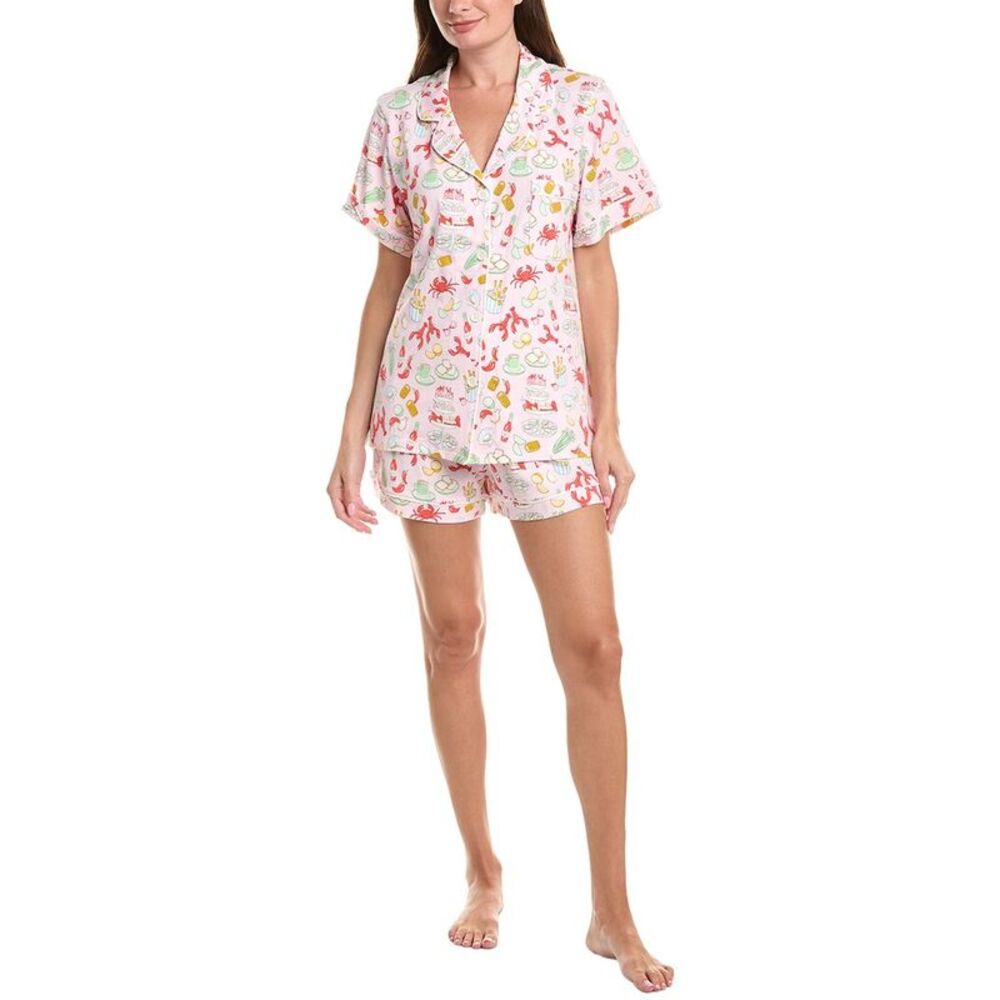 Bedhead Womens 2Pc Short Pajama Set, Blue